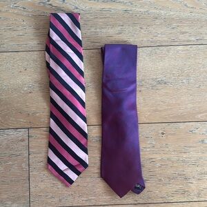 Pair of Nautica Silk Ties Dark gray
